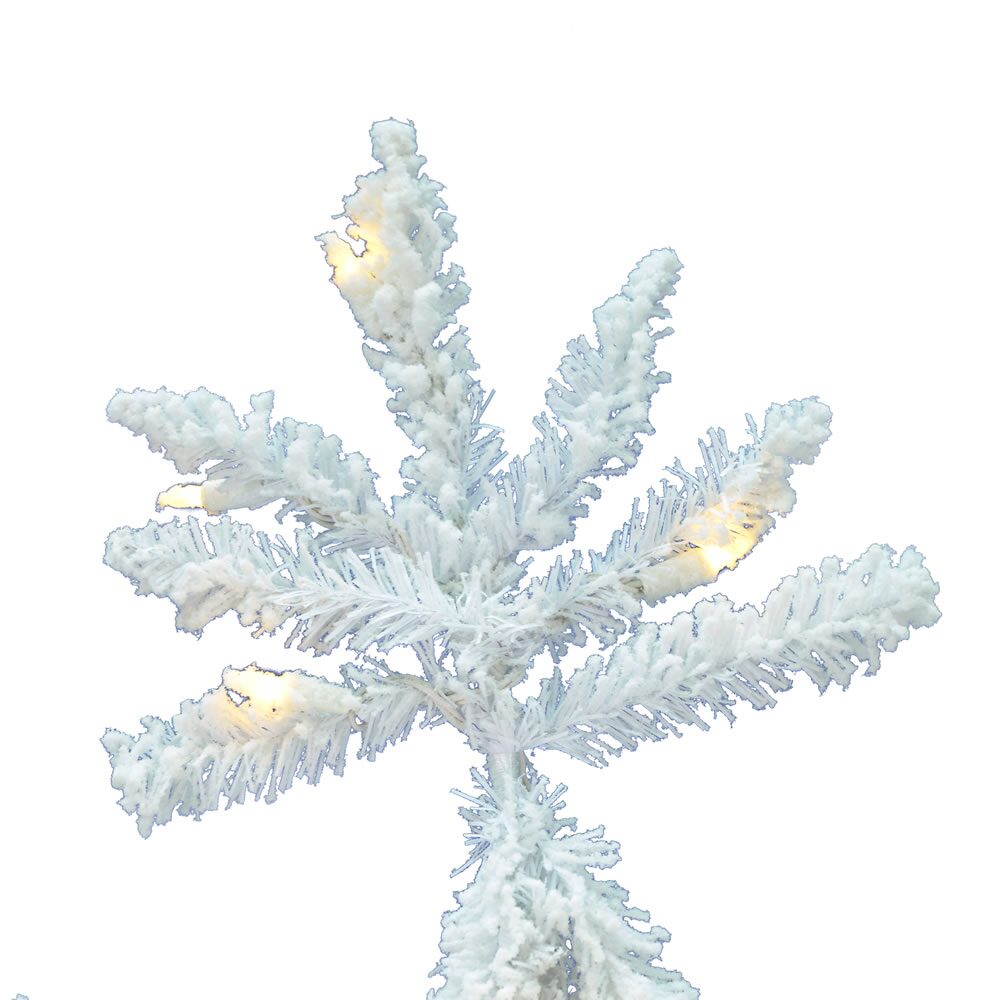 Vickerman 4 1/2 Foot Pre-Lit Flocked Christmas Tree