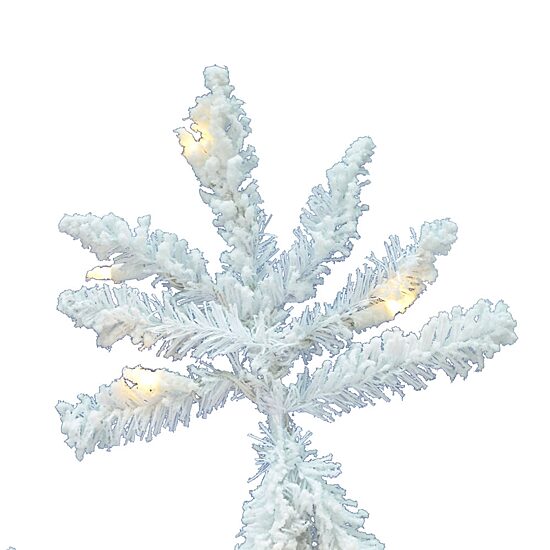 Vickerman 4 1/2 Foot Pre-Lit Flocked Christmas Tree