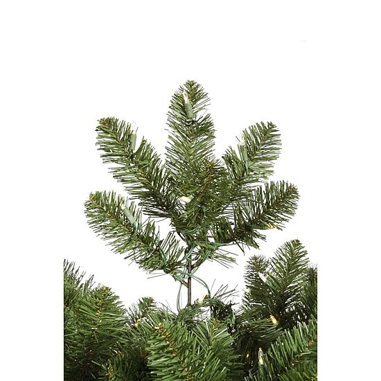 7.5' Prelit Slim Artificial Christmas Tree