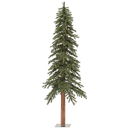 6' Natural Alpine Artificial Christmas Tree with Multi-Colored Lights