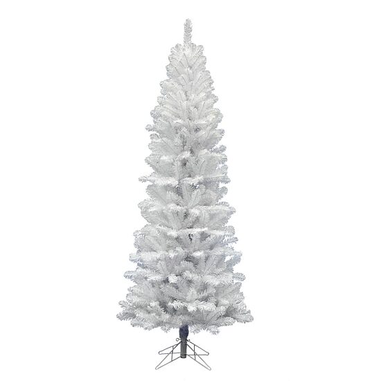 6.5' White Pencil Pine Artificial Christmas Tree