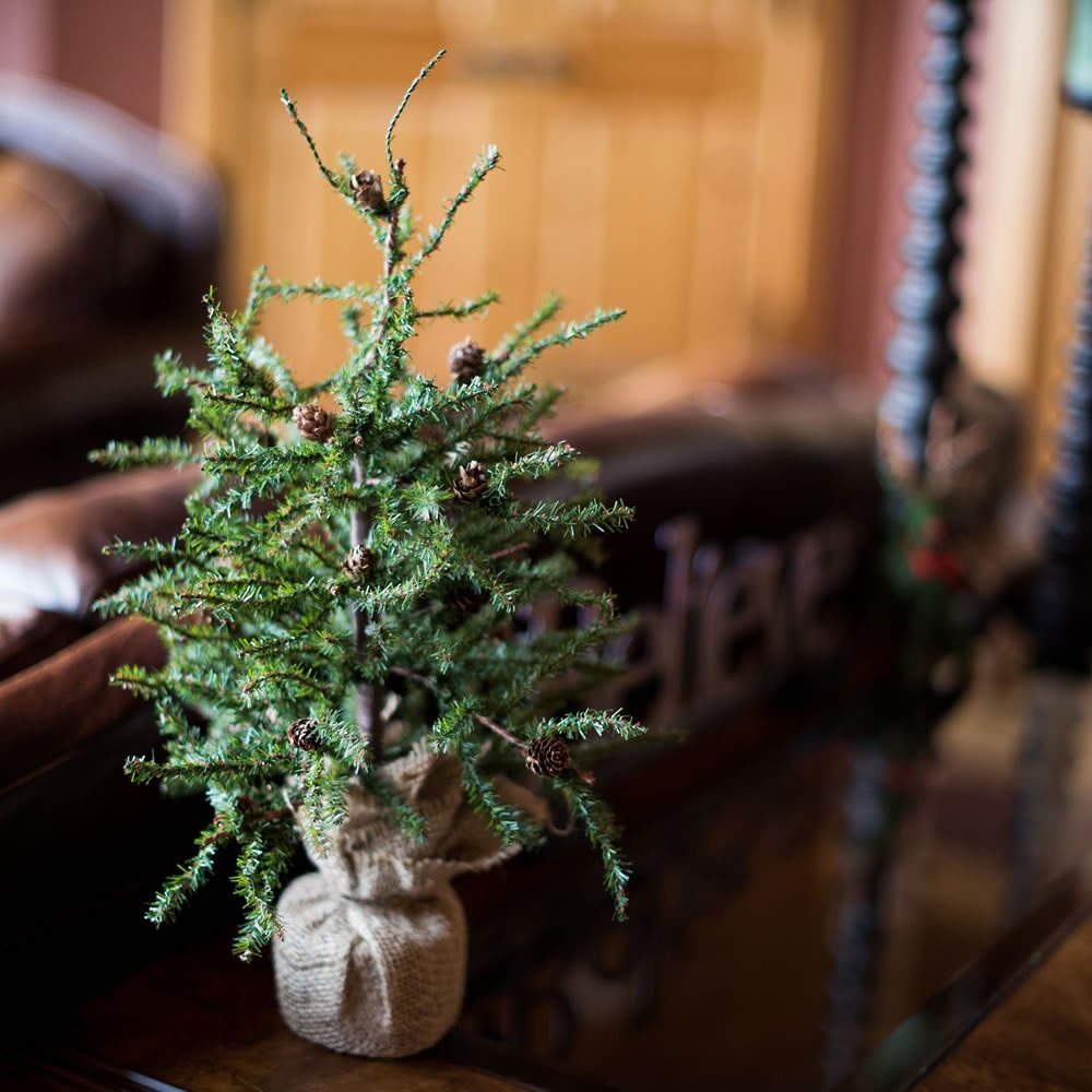 Vickerman 1 1/2 Feet Flocked Christmas Tree