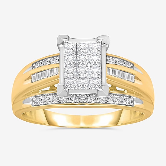 1/2 CT.T.W. Natural Diamond Bridal Ring in 10K or 14K Gold
