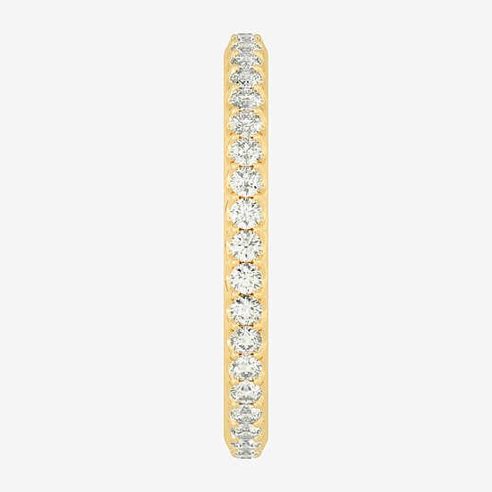 Womens 2MM 1/2 CT. T.W. Natural White Diamond 14K Gold Eternity Wedding Band