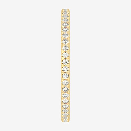 Womens 2MM 1/4 CT. T.W. Natural White Diamond 14K Gold Eternity Wedding Band