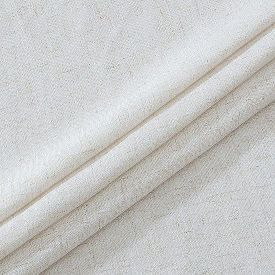 Beatrice Home Fashions Monroe Linen Blend Rod Pocket Light-Filtering Set of 2 Curtain Panel