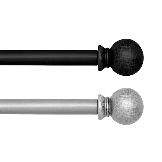 Elrene Home Fashions Farmhouse Ball 3/4 IN Adjustable Curtain Rod