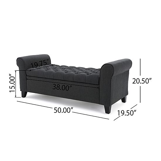 Keiko Upholstered Tufted Bench