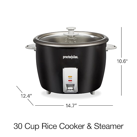 Proctor Silex 30 Cup Rice Cooker and Food Steamer