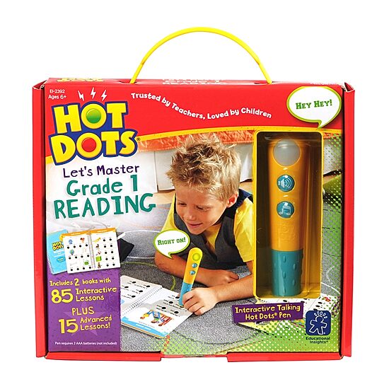 Educational Insights Hot Dotsãƒâ‚Ã‚Â® Jr. Let'S Master Grade 1 Reading Set With Hot Dots Pen