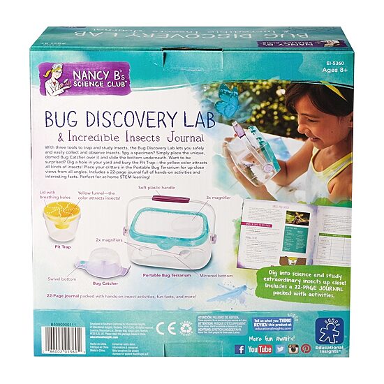 Educational Insights Nancy B'S Science Club® Bug Discovery Lab & Incredible Insects Journal Discovery Toy