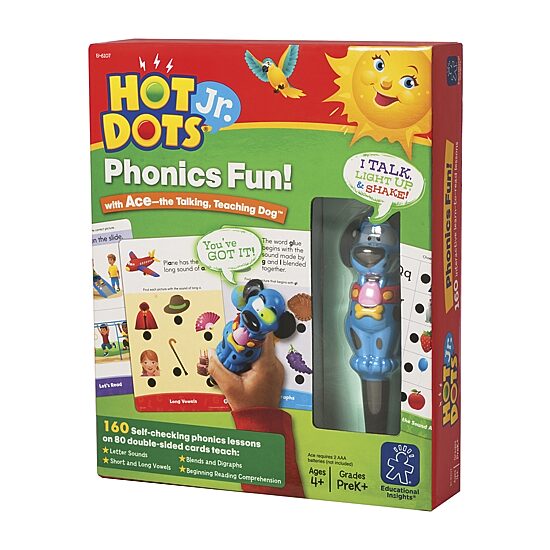 Educational Insights Hot Dotsãƒâ‚Ã‚Â® Jr. Phonics Fun! Set With Ace Pen