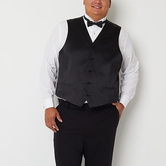 J. Ferrar Ultra Comfort Mens Big and Tall Classic Fit Tuxedo Vest