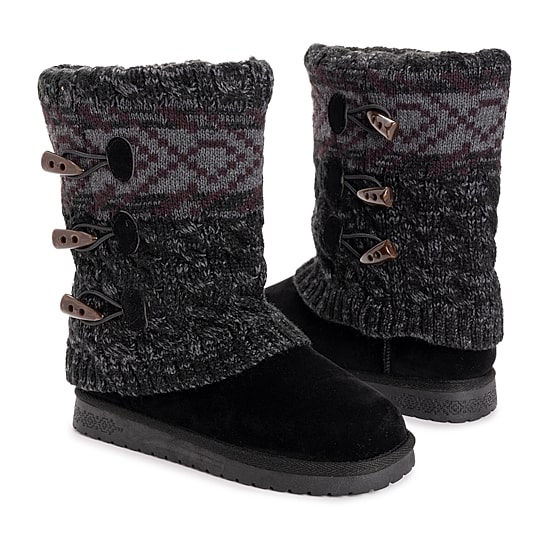 Muk Luks Womens Cheryl Flat Heel Winter Boots