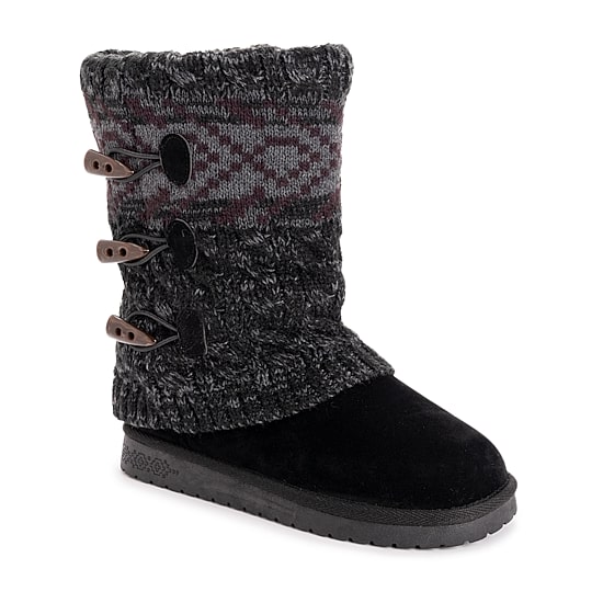 Muk Luks Womens Cheryl Flat Heel Winter Boots