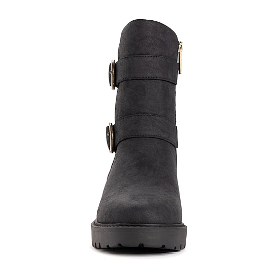 Muk Luks Womens Fainley Faith Block Heel Dress Boots