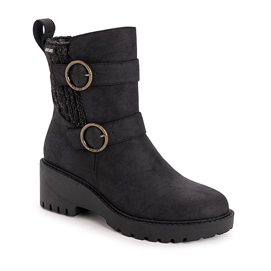 Muk Luks Womens Fainley Faith Block Heel Dress Boots