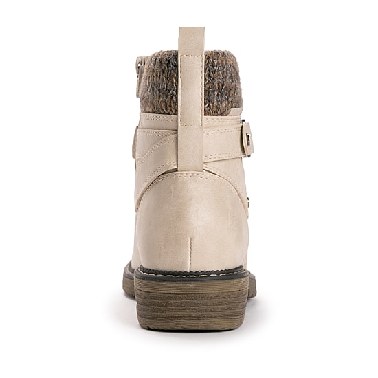 Muk Luks Womens Garland Gina Stacked Heel Dress Boots