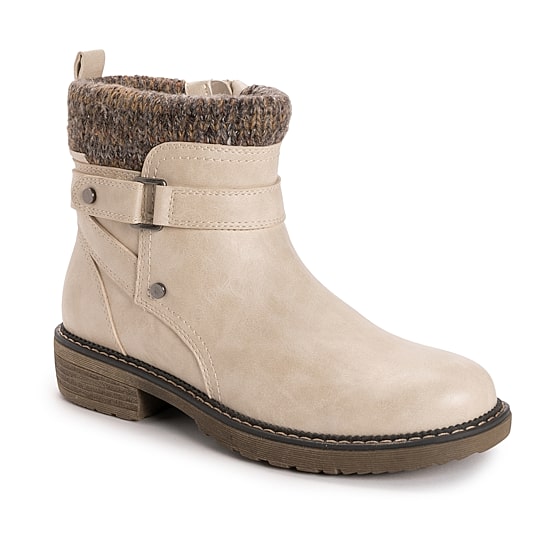 Muk Luks Womens Garland Gina Stacked Heel Dress Boots