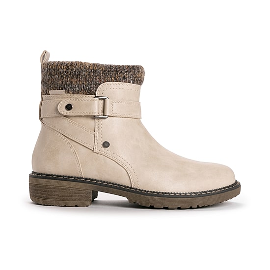 Muk Luks Womens Garland Gina Stacked Heel Dress Boots