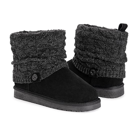 Muk Luks Womens Laurel Flat Heel Dress Boots