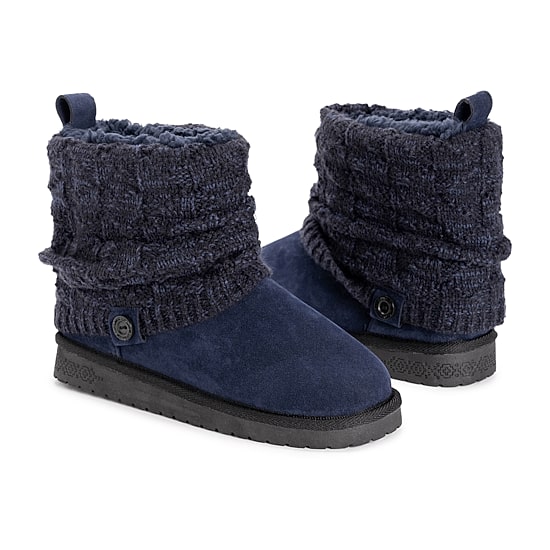 Muk Luks Womens Laurel Flat Heel Dress Boots