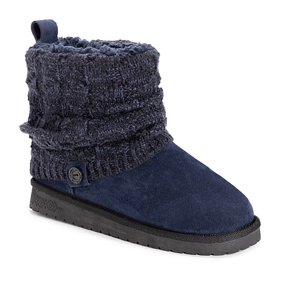 Muk Luks Womens Laurel Flat Heel Dress Boots
