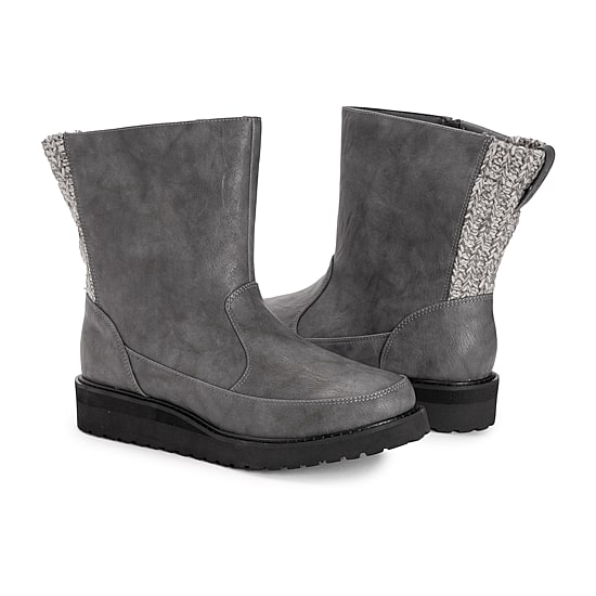 Muk Luks Womens Slope Natalie Flat Heel Dress Boots