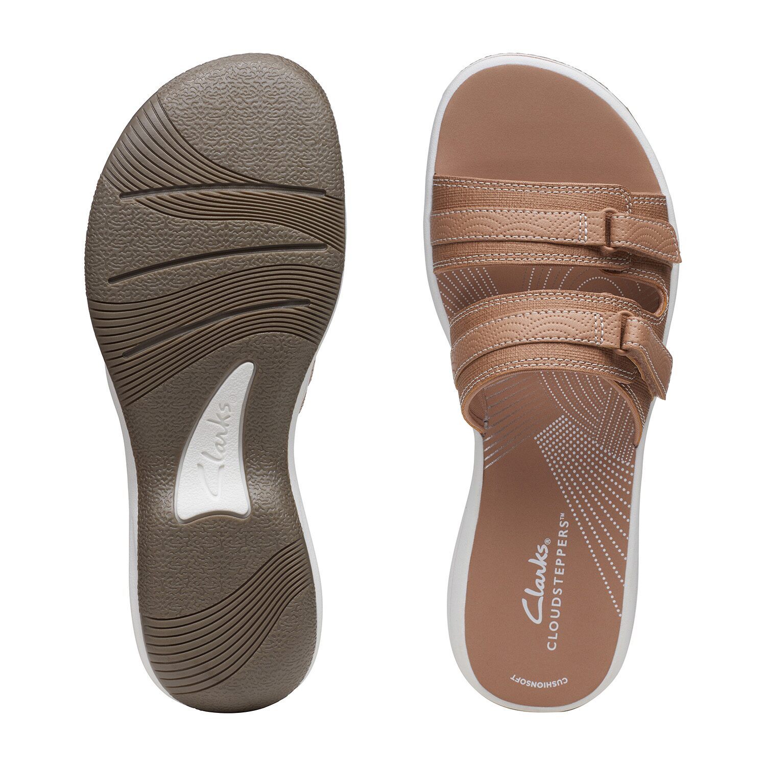 Clarks Cloudsteppers Womens Breeze Piper Slide Sandals