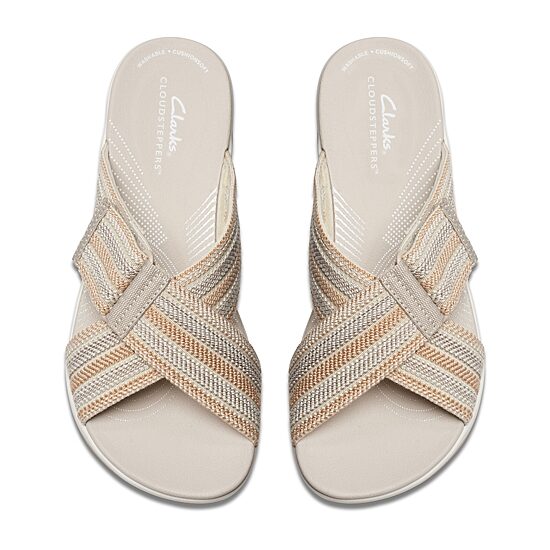 Clarks Cloudsteppers Womens Arla Wave Slide Sandals