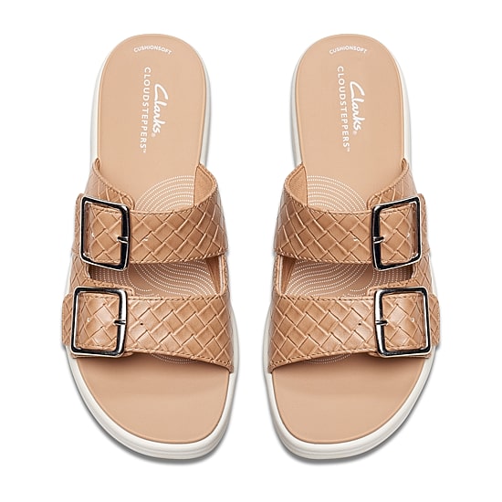 Clarks Womens Drift Buckle Slide Sandals