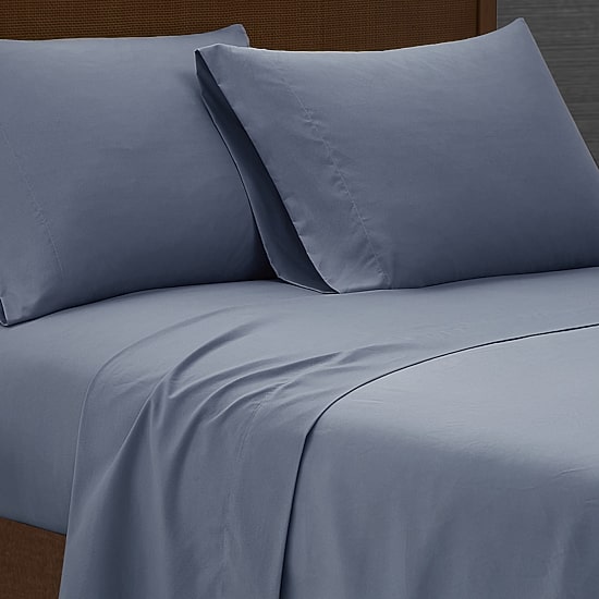 London Fog Garment Wash Solid Wrinkle Resistant Sheet Set