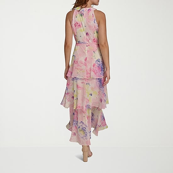 Marc New York Womens Halter Neck Sleeveless Maxi Dress