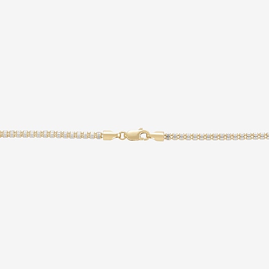Womens 14K Gold 18 Inch Bead Chain Necklace