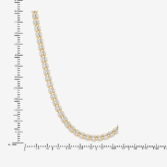 Womens 14K Gold 18 Inch Bead Chain Necklace