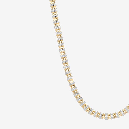 Womens 14K Gold 18 Inch Bead Chain Necklace