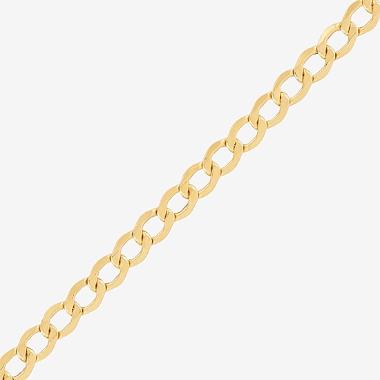 Made in Italy Unisex Adult 10K Gold 20 Inch Curb Chain Necklace