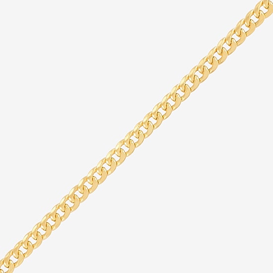Made in Italy Unisex Adult 10K Gold 22 Inch Curb Chain Necklace