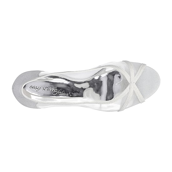Easy Street Picaboo Womens Round Open Toe Stiletto Heel Pumps