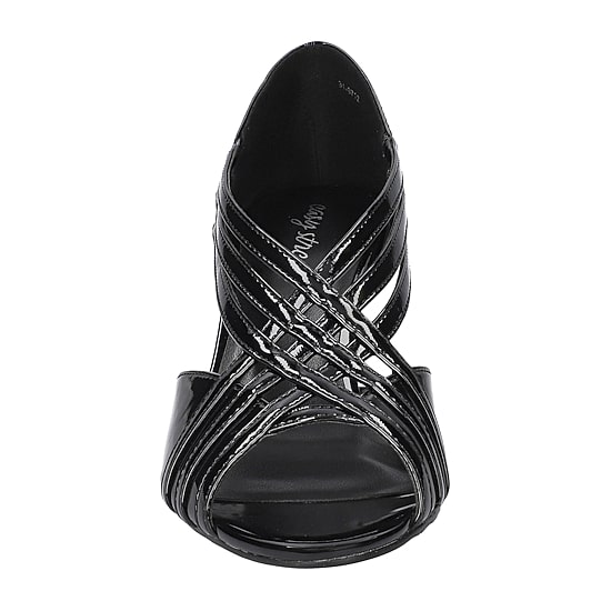 Easy Street Oceana Womens Round Peep Toe Stiletto Heel Pumps