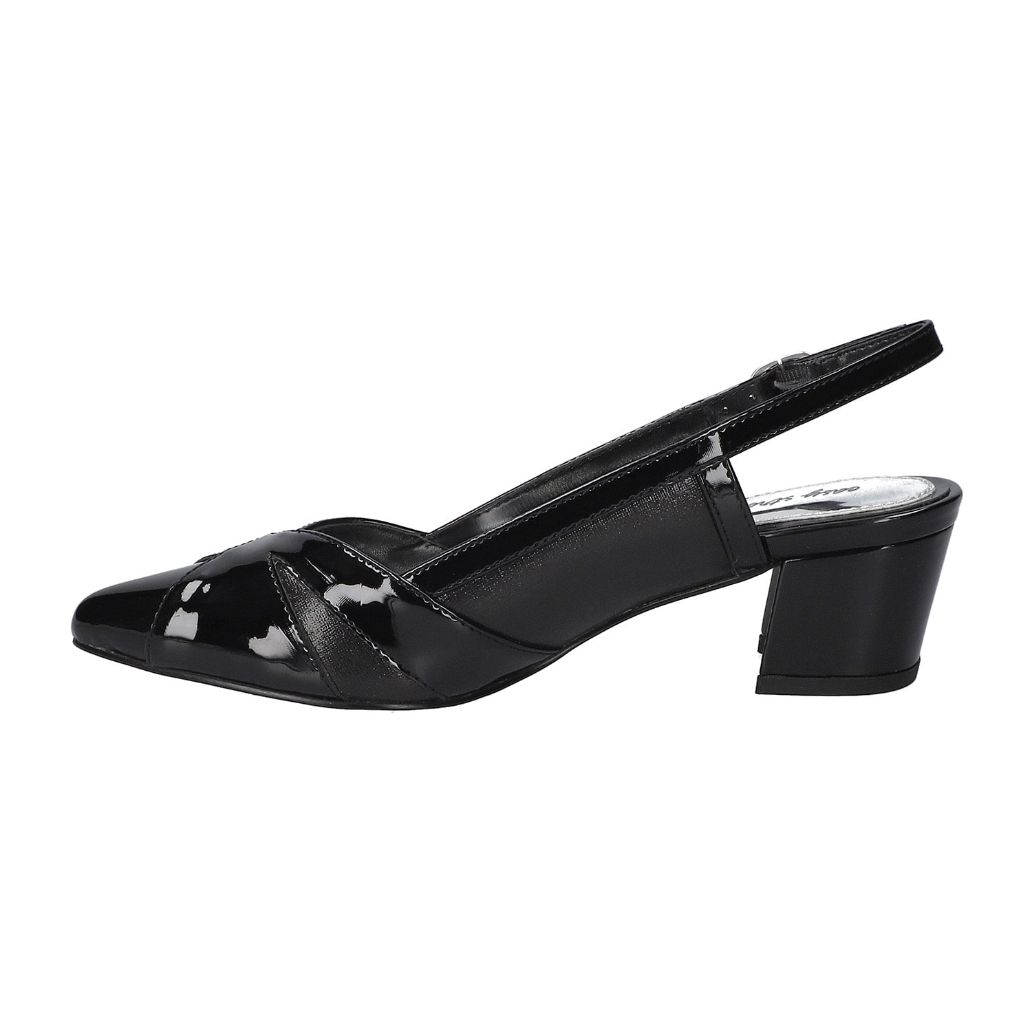 Easy Street Avena Womens Round Closed Toe Block Heel Pumps