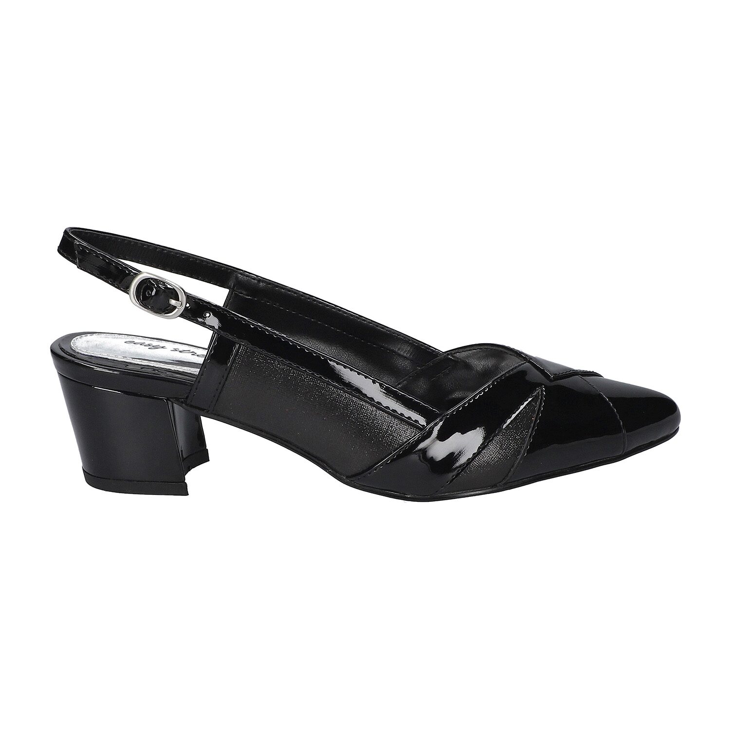 Easy Street Avena Womens Round Closed Toe Block Heel Pumps