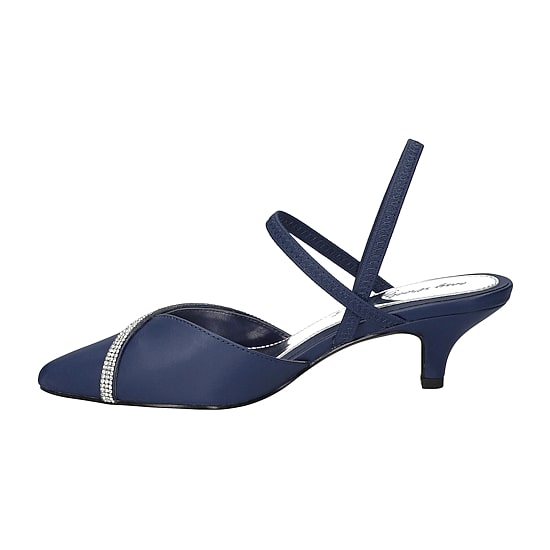 Easy Street Unna Womens Pointed Closed Toe Kitten Heel Pumps