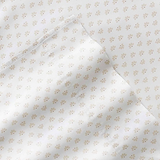 Casual Comfort 300tc Cotton Sateen Pattern 4 piece Sheet Set