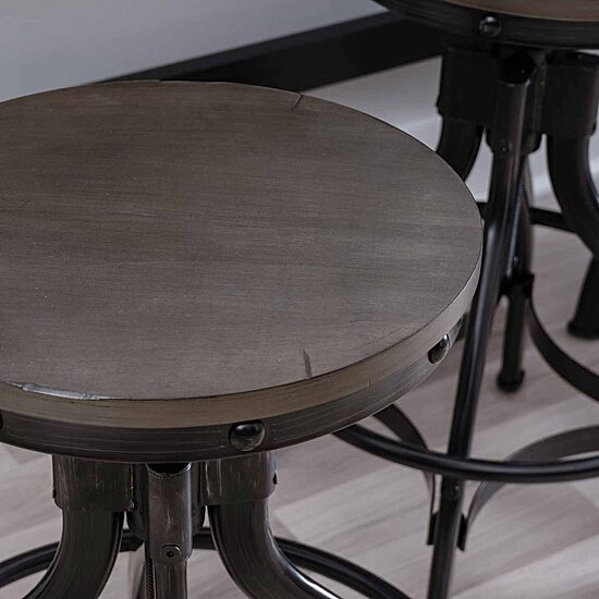Linon Hoboken 2-pc. Swivel Bar Stool