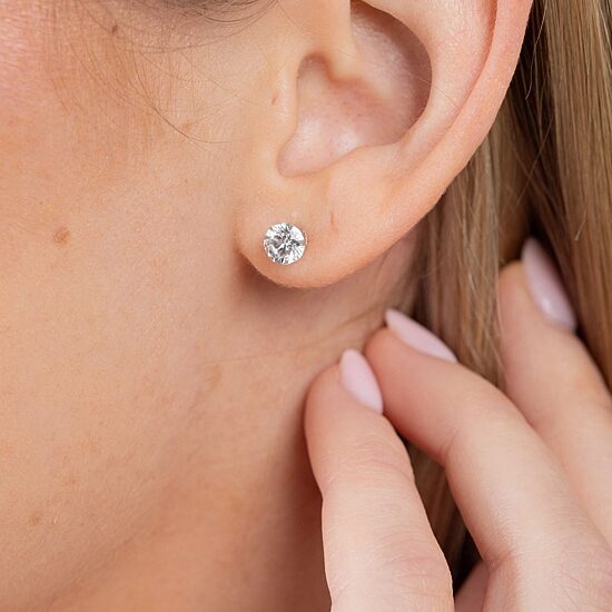 Floating Diamonds (F / Vs2) Womens 2 CT. T.W. Lab Grown White Diamond 14K Gold Round Jewelry Set