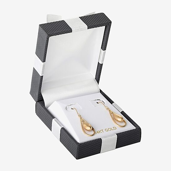 14K Gold Teardrop Earrings
