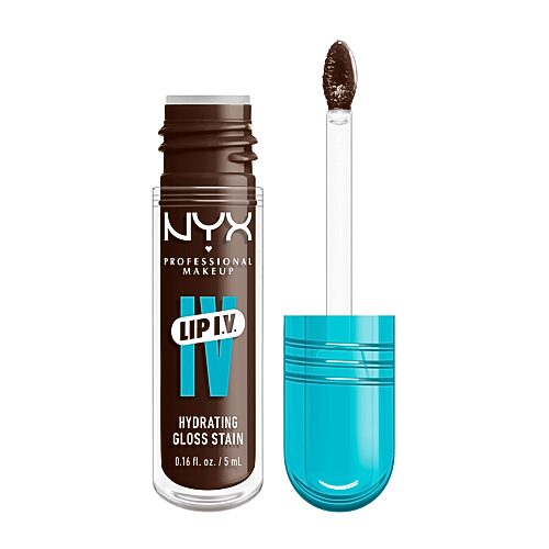 NYX Professional Makeup Lip Iv Hydrating Gloss Stain, One Size, Brown