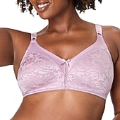 Bali Double Support® Spa Closure® Comfort-U Back Full Coverage Wireless Full Coverage Bra 3372