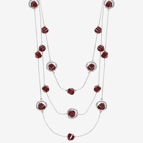 Mixit Womens 21 Inch Illusion Necklace